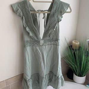 NWT Green mini dress